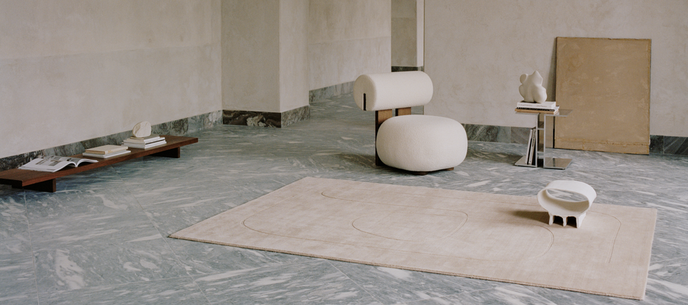 Beige Rug. Floor covering. Design Cursive Expanse. Shop modern and stylish rugs
